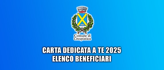 Carta dedicata a te 2025 - Elenco beneficiari