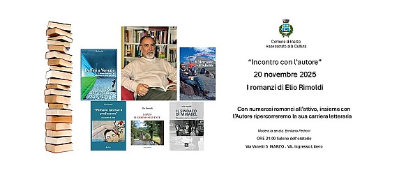 "Incontro con l'autore" presso la sede di Via Vanetti 5