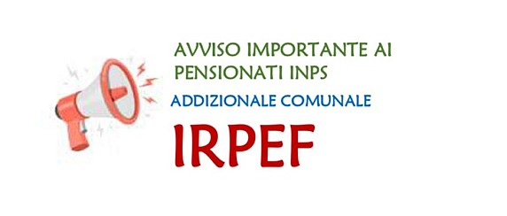 Avviso comunale ai residenti pensionati INPS