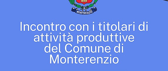 Incontro con i titolari delle attività produttive di Monterenzio.
