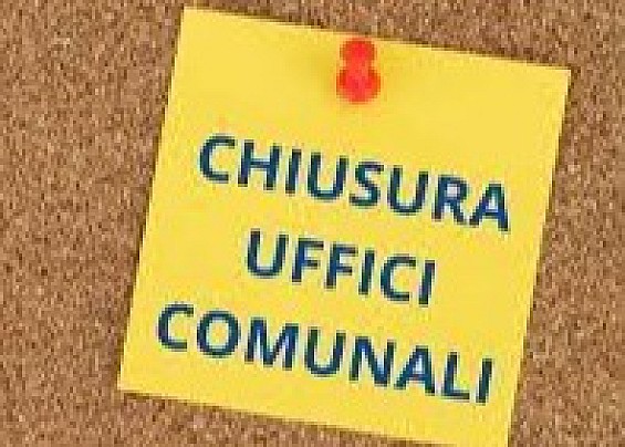 AVVISO CHIUSURA UFFICI COMUNALI - GIORNO 18-11-2025 DALLE ORE 9:30 ALLE ORE 11:30.