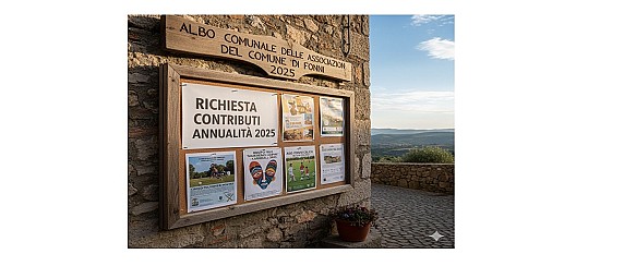Iscrizione all'Albo delle Associazioni del Comune di Fonni e richiesta Contributi.