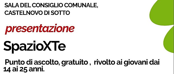 Sabato 22 novembre la presentazione di “SpazioXTe” in Sala del Consiglio