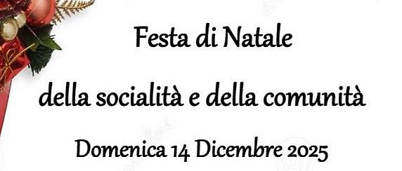 Festa di Natale della socialità e della comunità