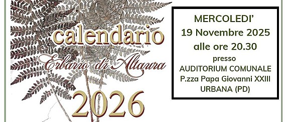 Presentazione del Calendario “Erbaio di Altaura 2026”