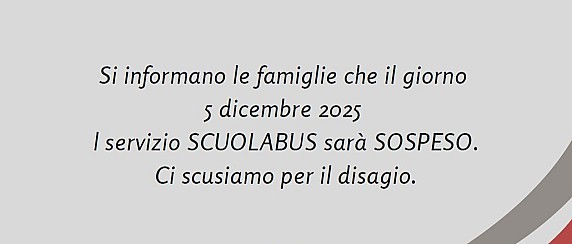 Sospensione servizio trasporto scolastico