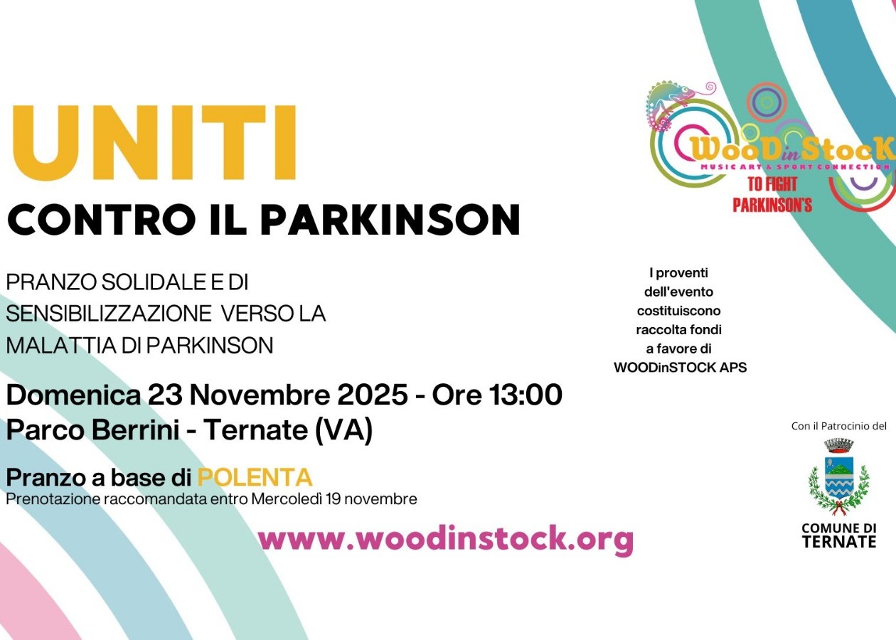 UNITI contro il Parkinson - pranzo solidale e di sensibilizzazione verso la malattia di Parkinson