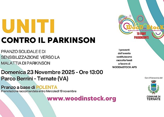 UNITI contro il Parkinson - pranzo solidale e di sensibilizzazione verso la malattia di Parkinson