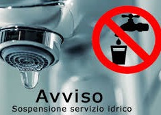 INTERRUZIONE FORNITURA IDRICA NELLA ZONA CENTRO PER VENERDI' 21-11-2025