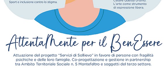 Progetto "AttentaMente per il Benessere" in favore di persone con problemi di salute mentale e delle loro famiglie - Annualità 2025/2026