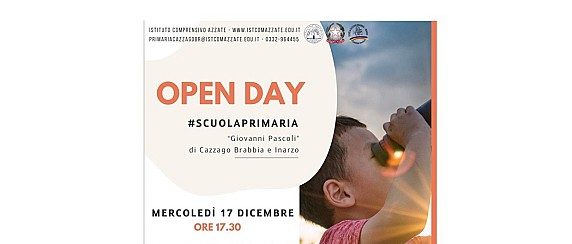 Open day scuola primaria Giovanni Pascoli di Cazzago Brabbia e Inarzo
