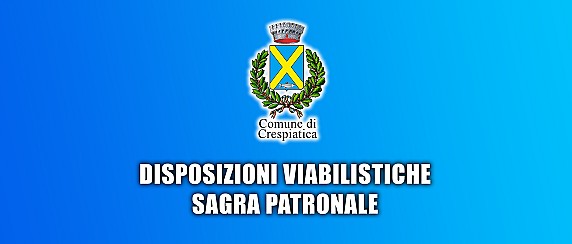 Sagra Patronale: disposizioni viabilistiche