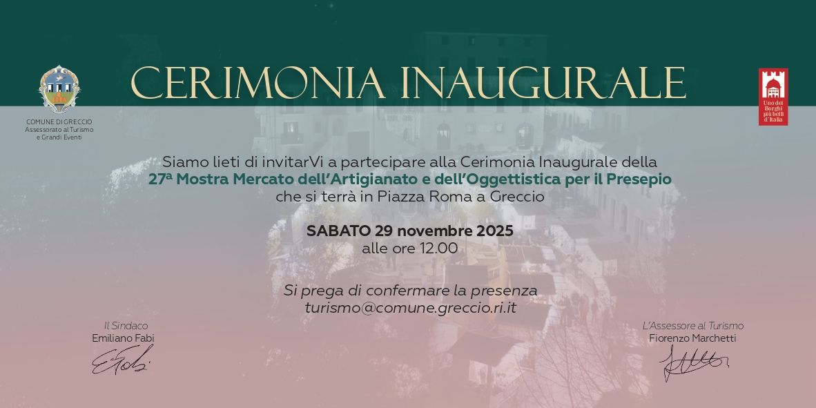 cerimonia inaugurale