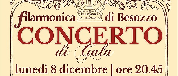 Concerto della Filarmonica di Besozzo Lunedì 8 dicembre ore 20.45 Chiesa SS. Alessandro e Tiburzio - ingresso gratuito