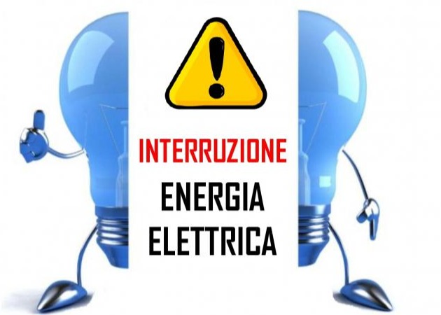 Avviso di interruzione di energia elettrica - mercoledì 10 dicembre