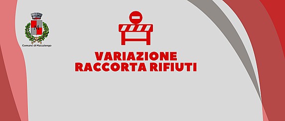 Avviso variazione raccolta rifiuti