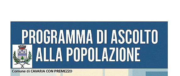 Programma di ascolto alla popolazione