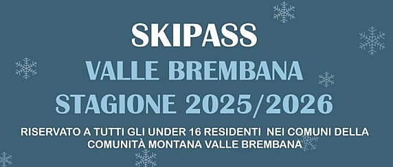 Skipass giovani under 16 Valle Brembana