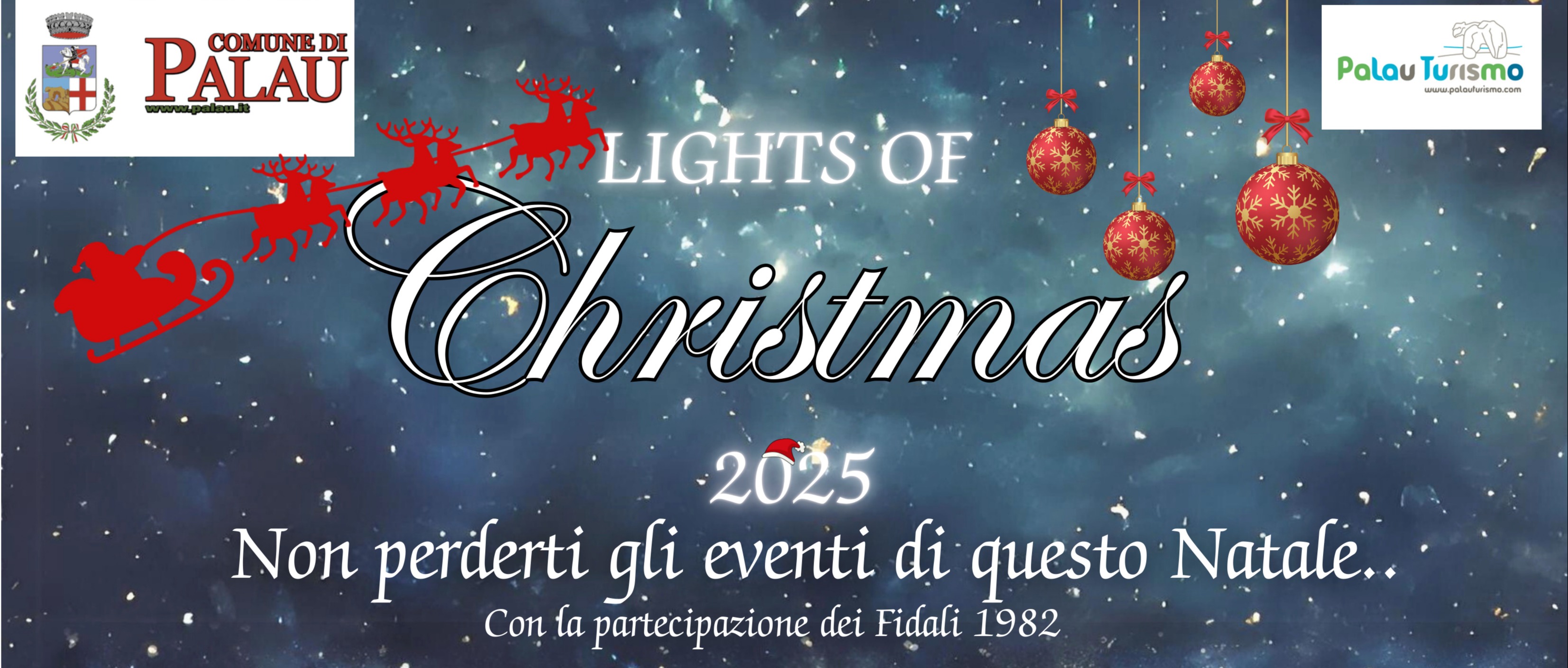 Palau si illumina di magia: tutti gli eventi del Natale 2025