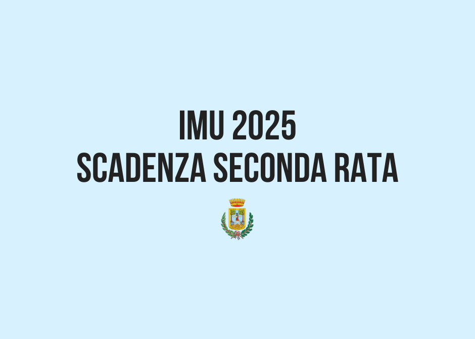 Avviso: scadenza seconda rata IMU 2025