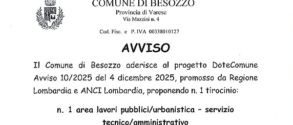 AVVISO PROGETTO DOTECOMUNE N.10/2025