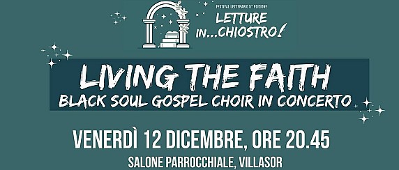 5^ Edizione del Festival letterario "Letture in...Chiostro": Concerto di Natale il 12 dicembre 2025