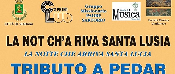 LA NOT CH'A RIVA SANTA LÙCIA - LA NOTTE CHE ARRIVA SANTA LUCIA - TRIBUTO A PEDAR IL 12 DICEMBRE 2025