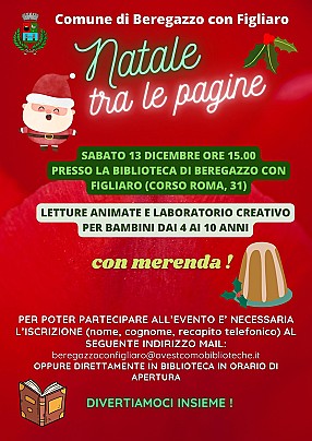 LOCANDINA NATALE TRA LE PAGINE