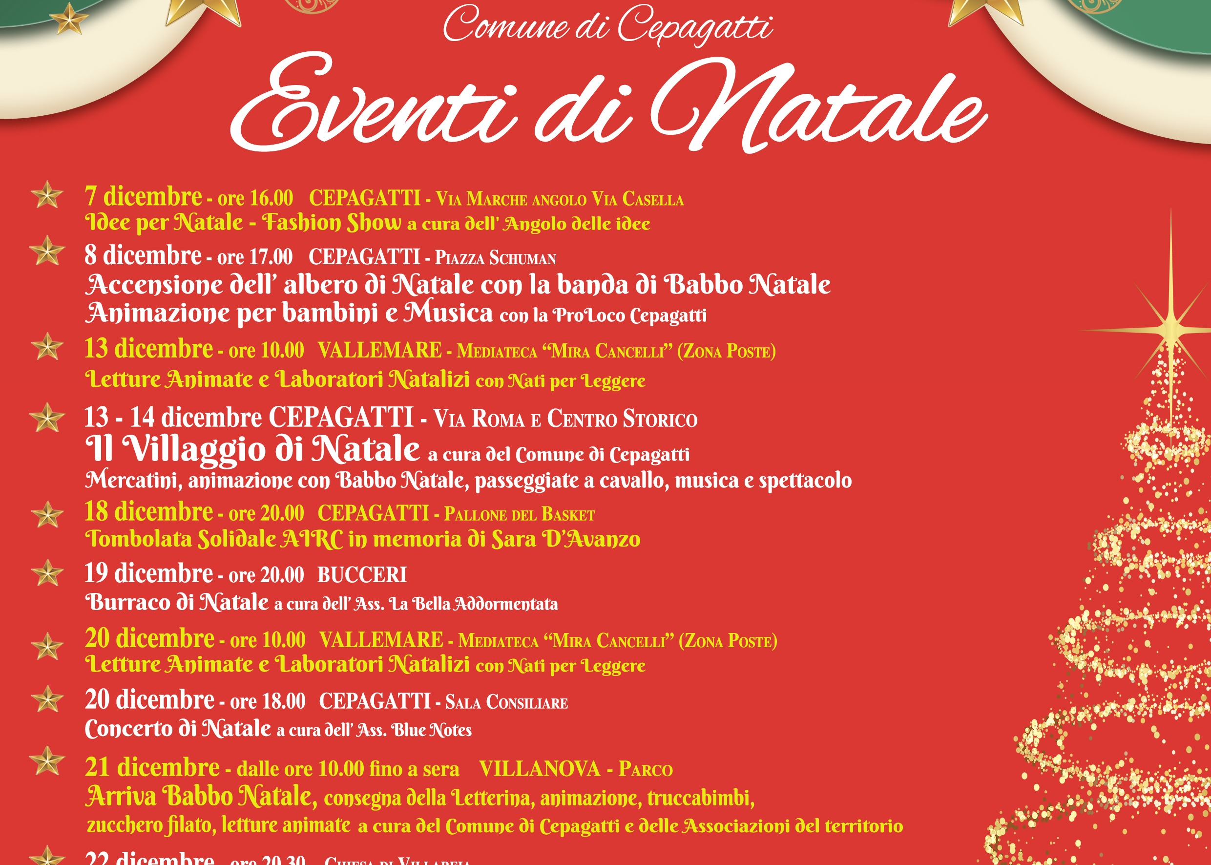 Locandina eventi Natalizi 2025