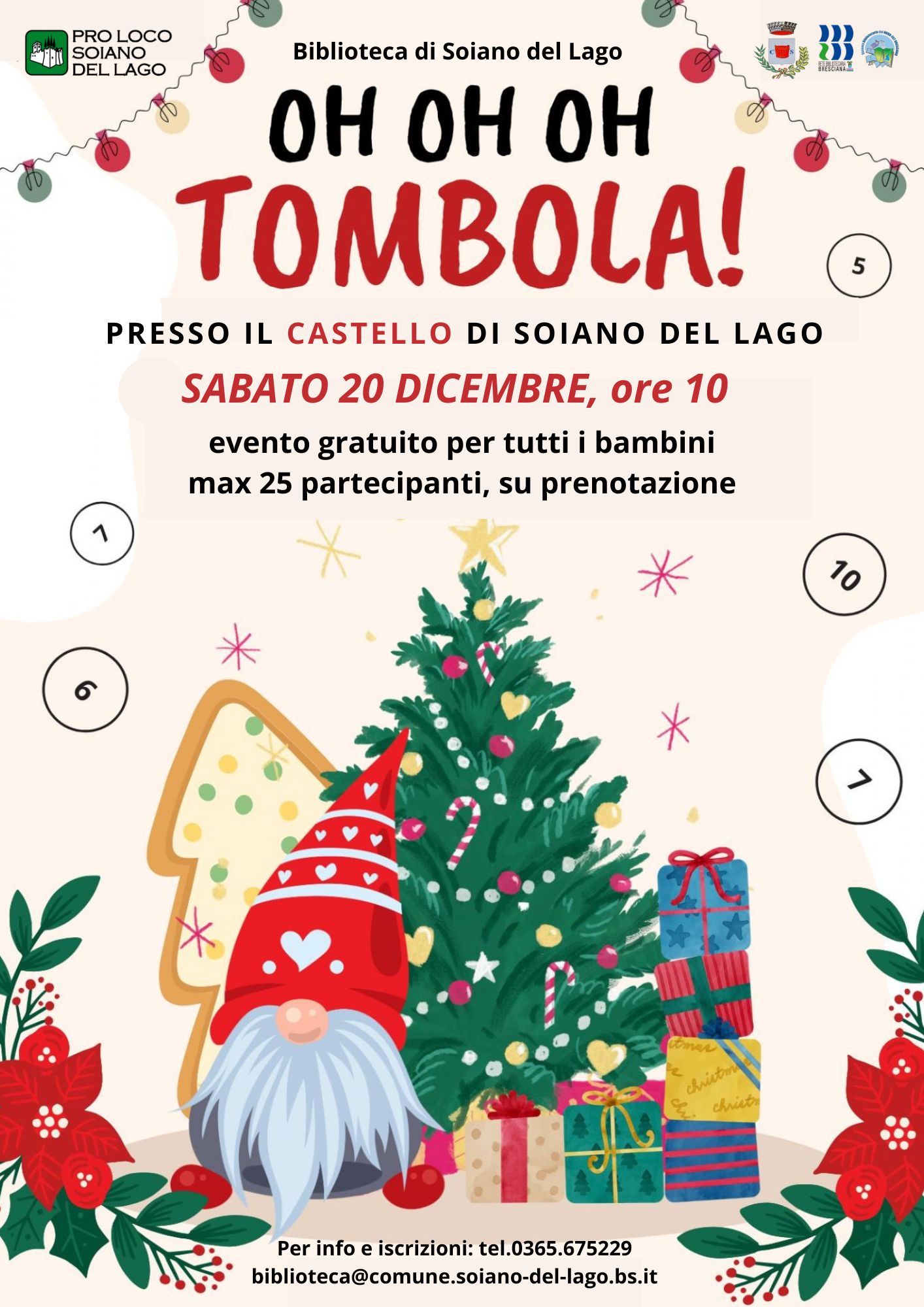 20-12 Locandina tombola di Natale