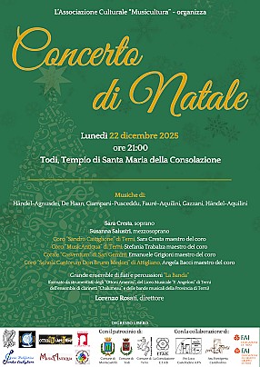 Locandina Concerto di Natale 22.12.25