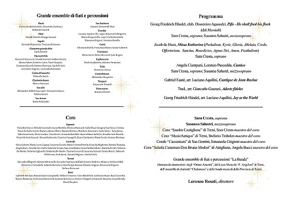 2. RETRO - Programma di sala Concerto di Natale 2025