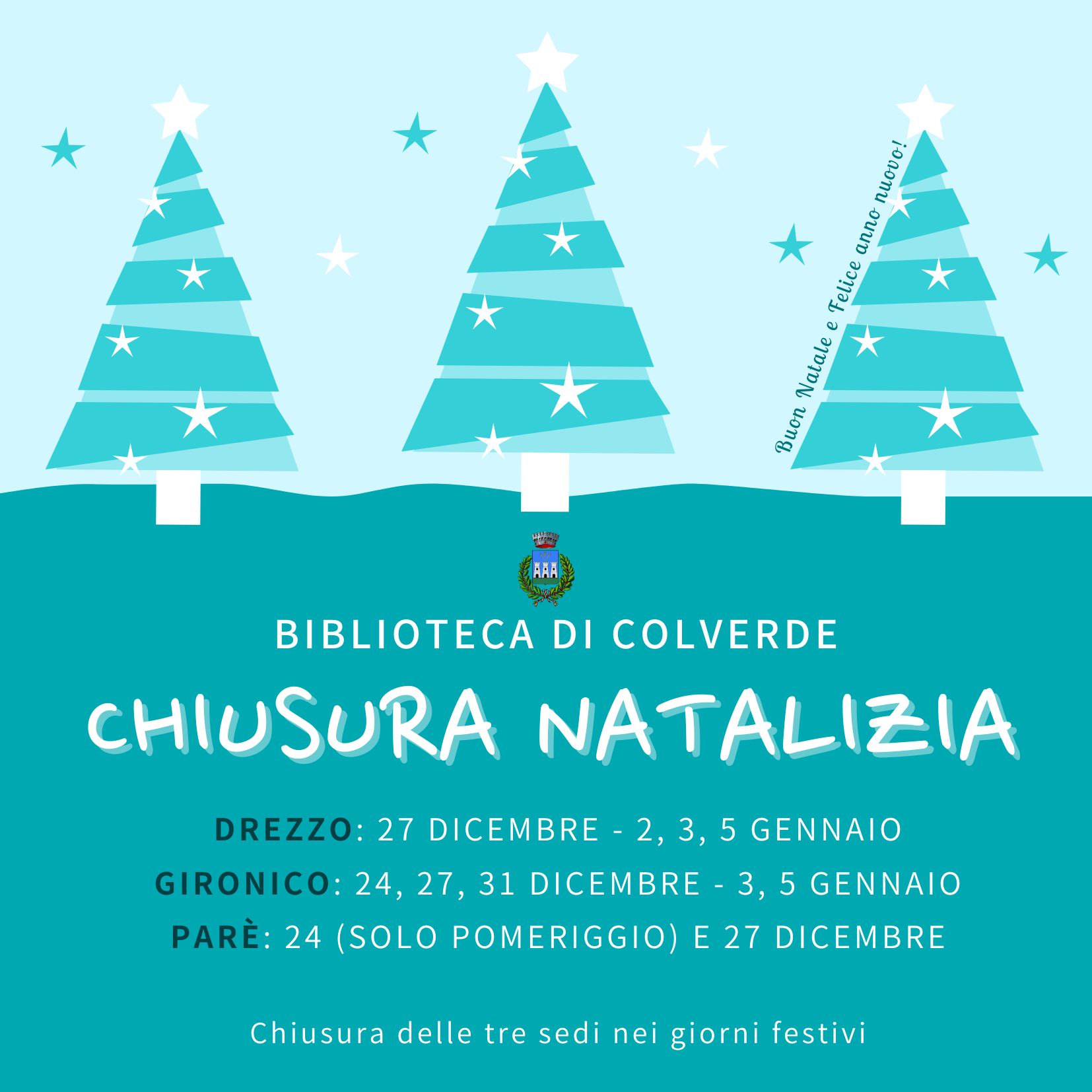 Chiusura Natale 2025