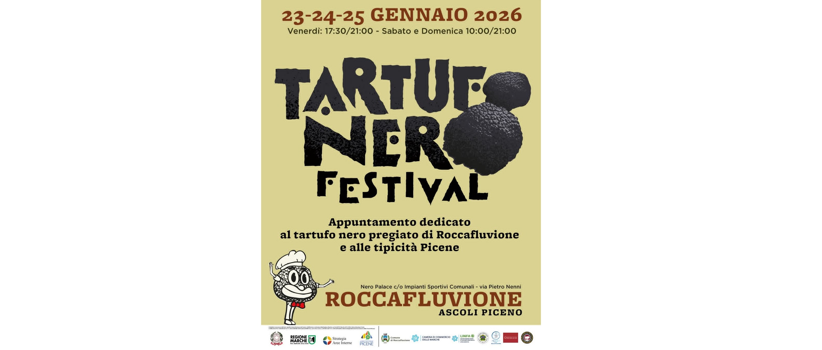 Tartufo Nero Festival dal 23 al 25 gennaio 2026