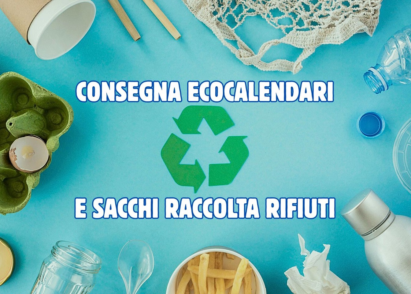 Consegna Ecocalendari 2026 e sacchi raccolta differenziata