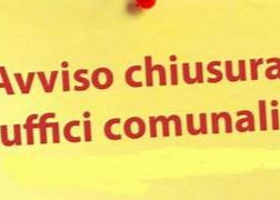 AVVISO  CHIUSURA UFFICI COMUNALI