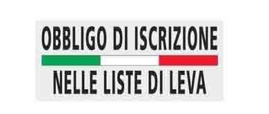 Obbligo Iscrizione nelle liste di leva
