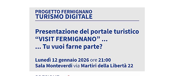 Presentazione del portale turistico "VISIT FERMIGNANO"