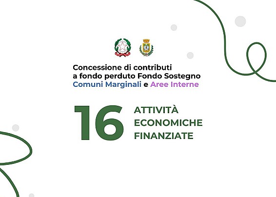 Assegnazione contributi a fondo perduto Fondo Sostegno Comuni Marginali e Aree Interne