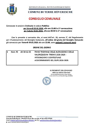 AVVISO PUBBLICO AGG. PUNTI ODG CC 09.01.2026