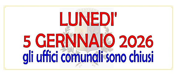 Chiusura uffici comunali