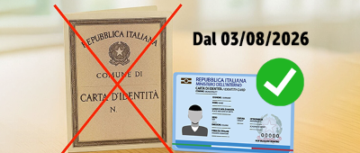 Entro il 03.08.2026 rinnova la tua Carta d'identità cartacea