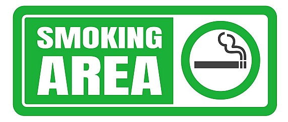 Utilizziamo le aree smoking dedicate