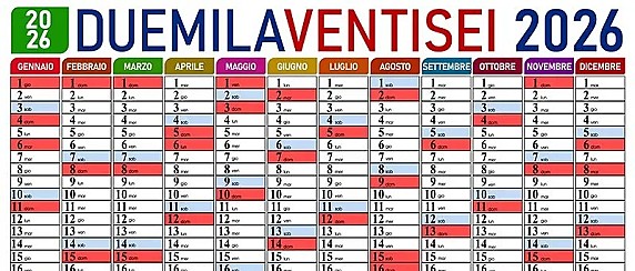 Calendario dinamico iniziative ed eventi 2026 Viadana e Frazioni