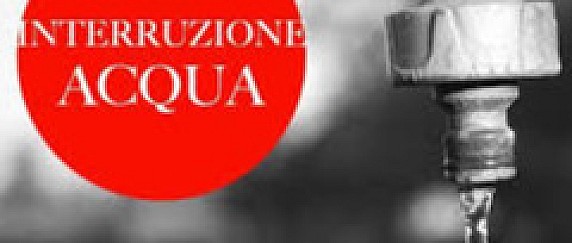 Avviso di sospensione erogazione idrica