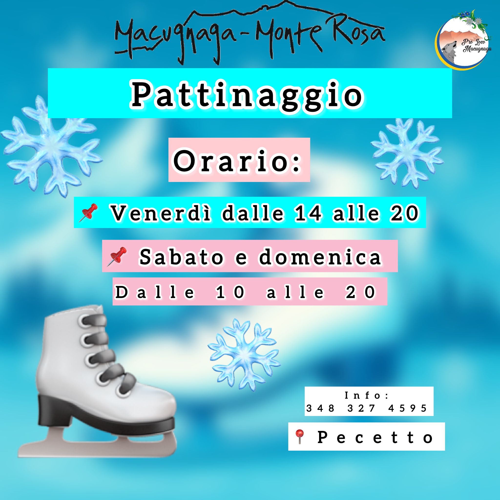 Apertura Pattinaggio gennaio 2026