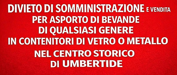 Capodanno nel centro storico - Ordinanza Sindacale