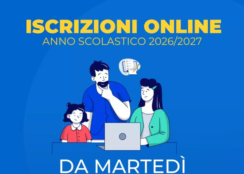 Iscrizini al solo primo anno della scuola valido per l'anno scolastico 2026/2027