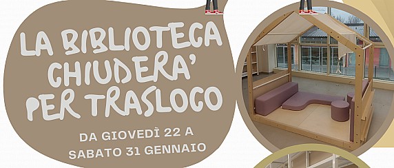 Chiusura Biblioteca comunale per trasloco