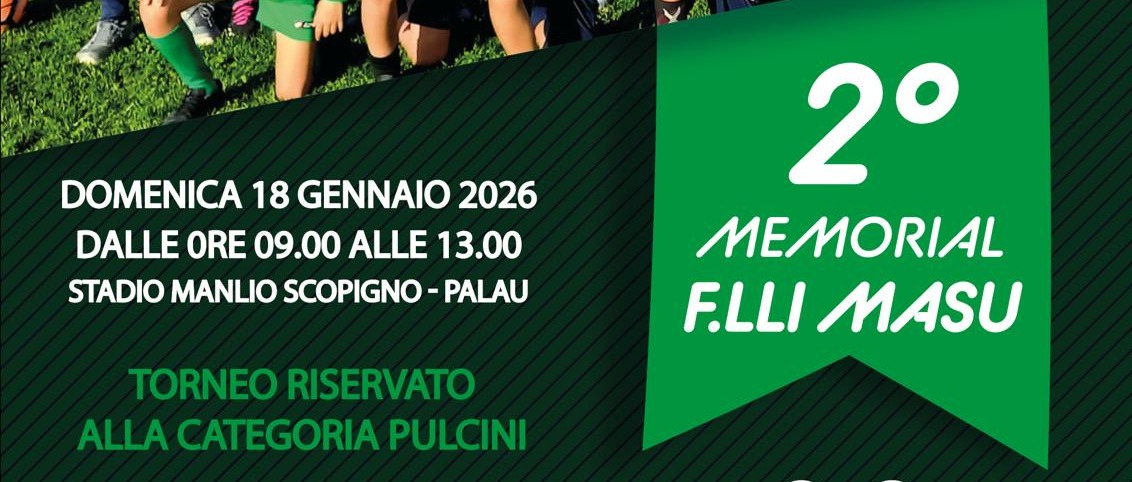 Palau ospita il 2° Memorial F.lli Masu